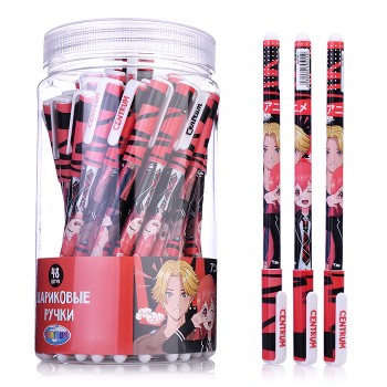 Ручка шариковая Аниме цвет чернил синий, 0.7мм, в друме