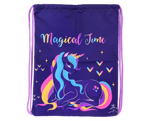 Мешок для обуви "Единорожка в облаках" 1 отделение, 330х420мм, петля для подвеса, полиэстер 210 ден