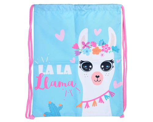 Мешок для обуви "Лама-дочь" 1 отделение, 330х420мм, петля для подвеса, полиэстер, 210 ден