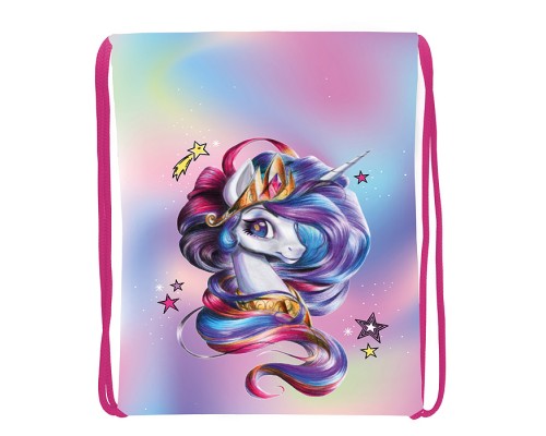 Мешок для обуви "Единорог" 1 отделение, 330х420мм, петля для подвеса, полиэстер, 210 ден