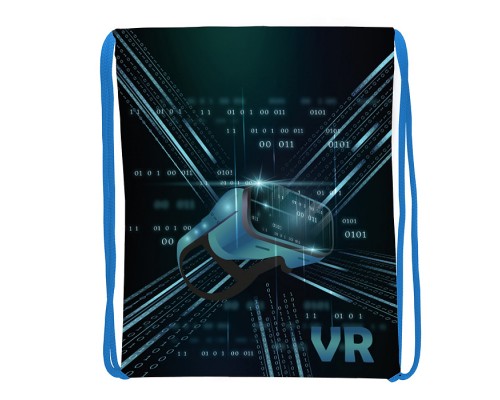 Мешок для обуви "VR" 1 отделение, 370х470мм, петля для подвеса, полиэстер, 210 ден