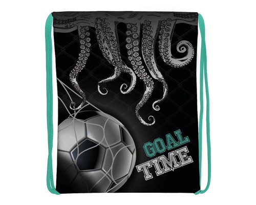 Мешок для обуви "Goal time" 1 отделение, 370х470мм, петля для подвеса, полиэстер, 210 ден