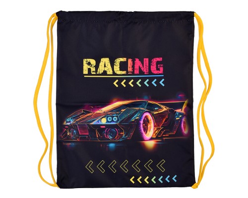 Мешок для обуви "Racing" 1 отделение, 370х470мм, петля для подвеса, полиэстер, 210 ден
