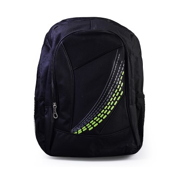 Рюкзак городской, ткань, черный 43х31см