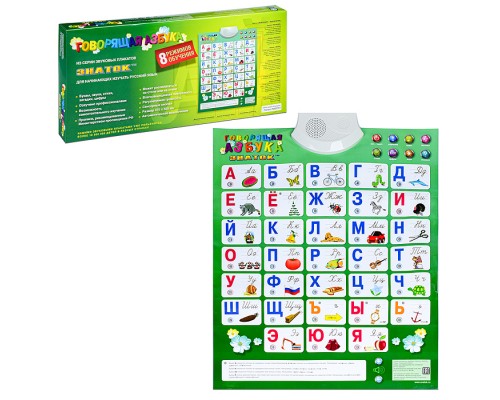 Электронный звуковой плакат Говорящая  Азбука.Знаток 2009