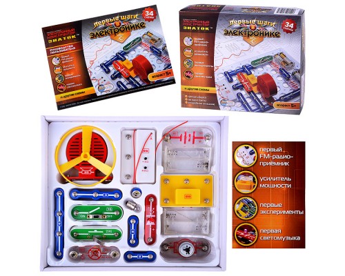 Электронный конструктор "ЗНАТОК" 34 схем