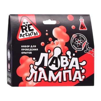 Научно-познавательный набор "Лава-лампа", красный