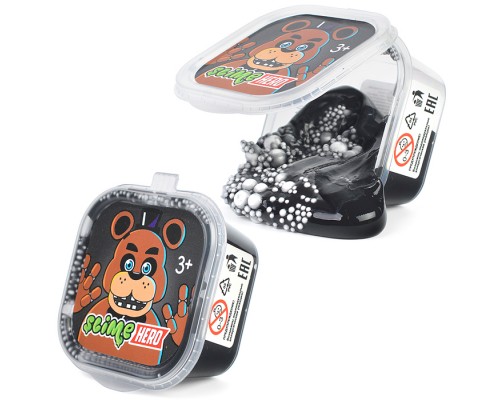 Слайм "Hero" Роботы Медведь черный