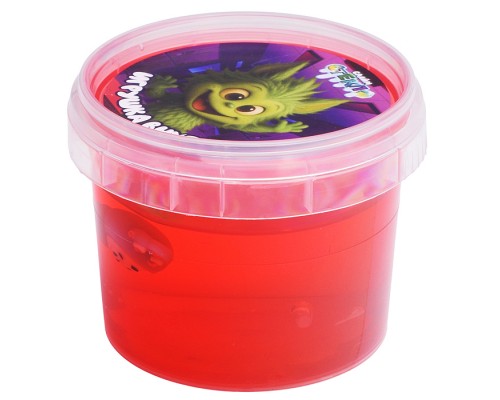 Слайм "Стекло" 90 гр Красный с игрушкой
