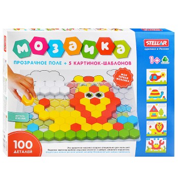 Мозаика (d.40мм/100 деталей) с прозрачным полем