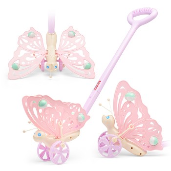 Каталка "Бабочка" (розовая)