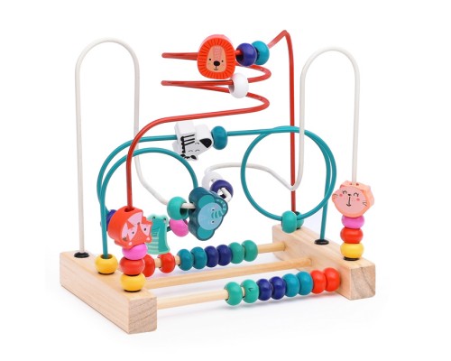 Игра Лабиринт "Зоо", со счетами, в пакете