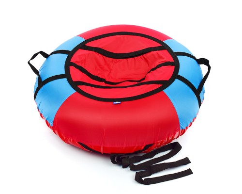 Санки-ватрушка, серия "Эконом", 70см. Цвет красный-голубой