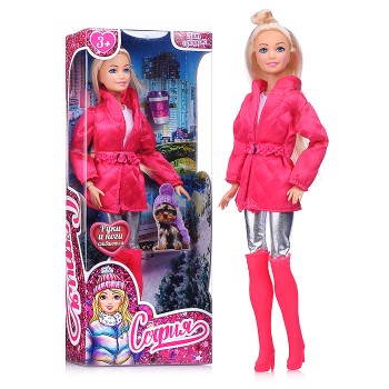 Кукла София 29см. (руки и ноги сгиб., акс,) в коробке