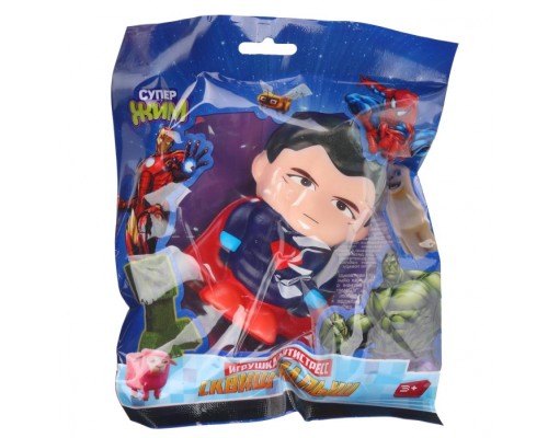 Игрушка - антистресс "Сквиш малыш" "Супер герои. Красный плащ" флоупак, Супер Жим