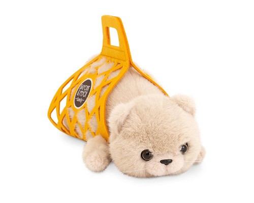 Кот Барсик в сумке бежевый 35