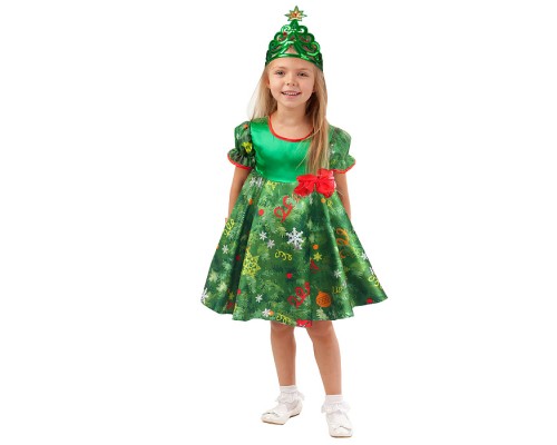 Костюм "Ёлочка" (ободок, корона) р. 122-64