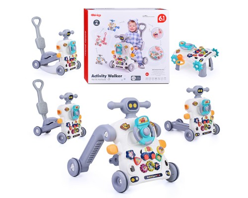 Игровой центр-Каталка "Первые шаги" музыкальные, в коробке