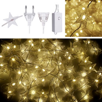 Электрогирлянда интерьерная "Звезды" теплый