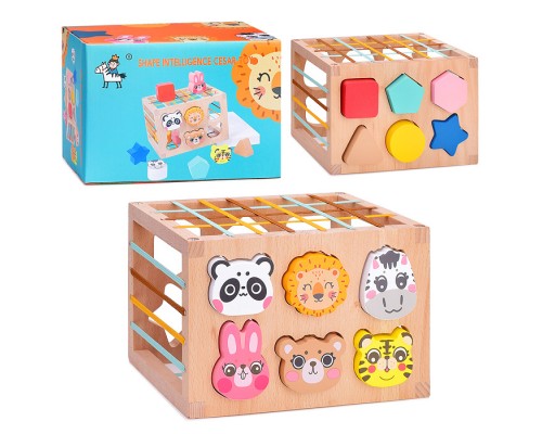 Сортер "Фигуры и Животные" в коробке