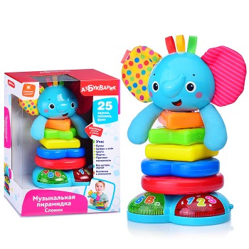 Музыкальная пирамидка. Слоник