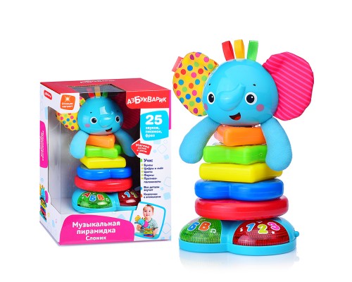 Музыкальная пирамидка. Слоник