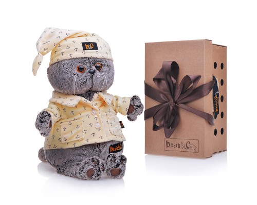 Кот Басик в пижаме 22см