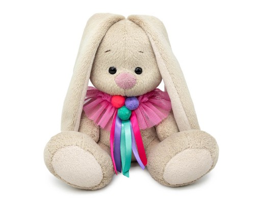 Зайка Ми в воротнике с помпонами и лентами (малыш)