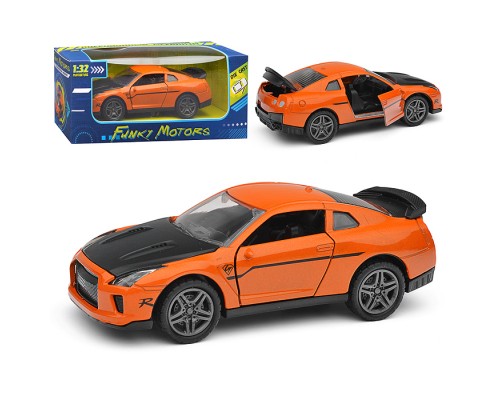 Двухцветная инерционная машинка с дизайном die-cast,1:32, открывающиеся двери