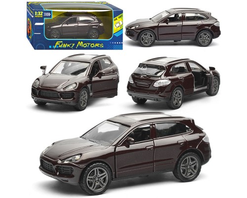 Черная инерционная машинка Кроссовер die-cast,1:32, открывающиеся двери