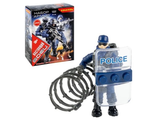 Набор солдатик с оружием "Настоящий боец" спецназовец, высота 6 см,