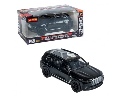 Машина метал. инерционная, М1:36, 3 открыв. двери "Парк Техники" джип черный