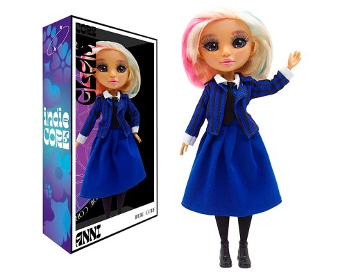 Модная кукла коллекция Glam Core, Энни Indie Core, в школьной форме, 27см,