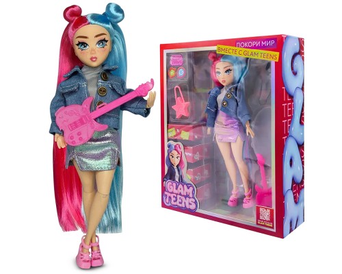 Модная кукла коллекция Glam Teens Алекс с аксессуарами, 25 см,