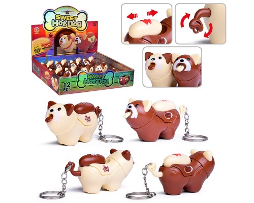 Собака "Горячая сосиска" в коробке