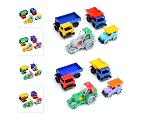 Набор Каток, самосвал, полуприцеп,фаэтон