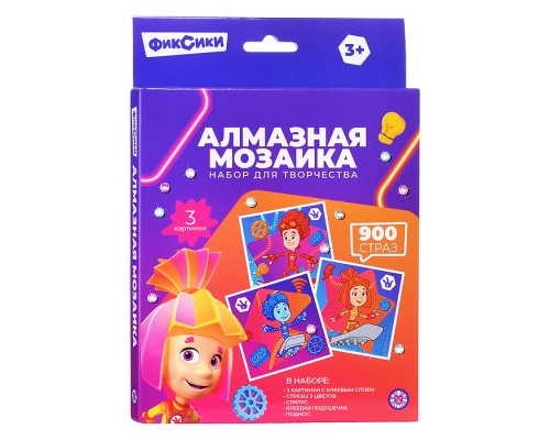 Набор для творчества "Алмазная мозаика" Фиксики