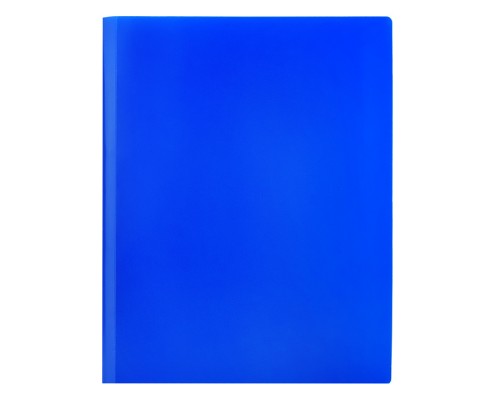Папка-скоросшиватель пружинный A4 500 мкм. 15 мм. песок, синий