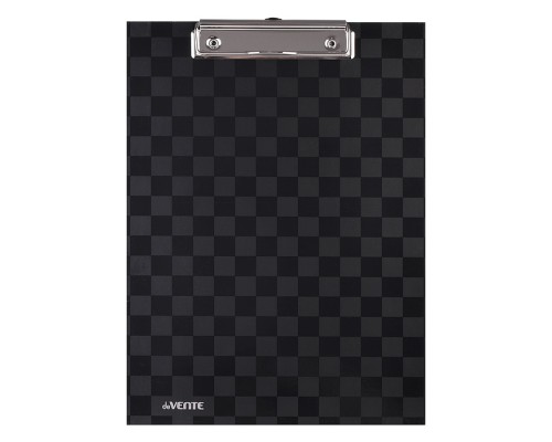 Клипборд "Total black" A4 (225x315 мм) картон толщина 2 мм, матовая ламинация, выборочный лак, черная, индивидуальная упаковка