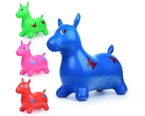 Прыгун "Ослик" цвет микс, с бабочками