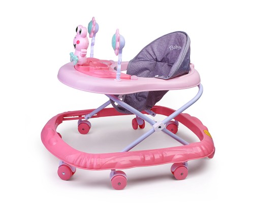 Ходунки "Веселый лягушонок" (цвет розовый)