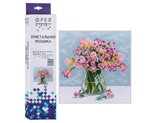 Кристальная (алмазная) мозаика 30х30 "Милый букетик"