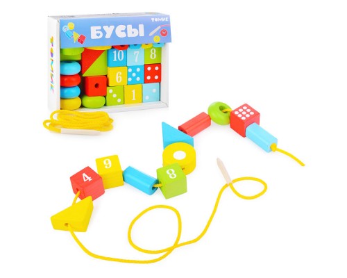 Логический игровой набор "Бусы" (30 дет.)