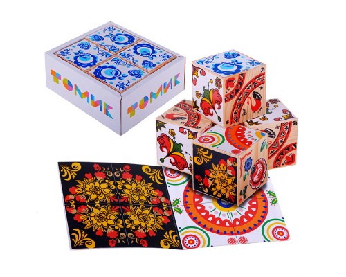 Кубики "Русские Узоры" (4)