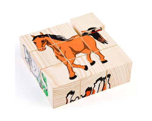 Кубики "Домашние Животные" (9)