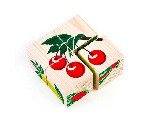 Кубики "Фрукты-ягоды" (4)