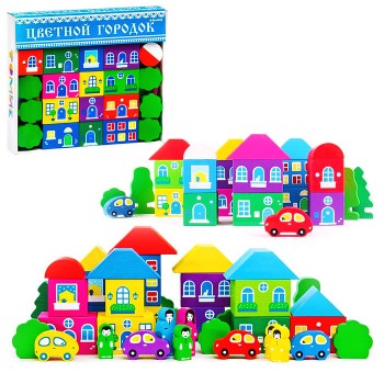 Конструктор "Цветной Городок" Б 41 дет.