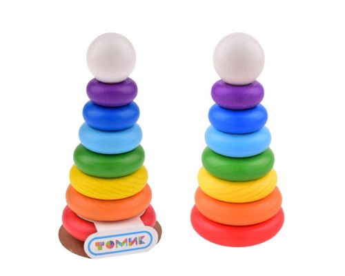 Развивающий набор "Пирамидка" "Радуга" (8 деталей)
