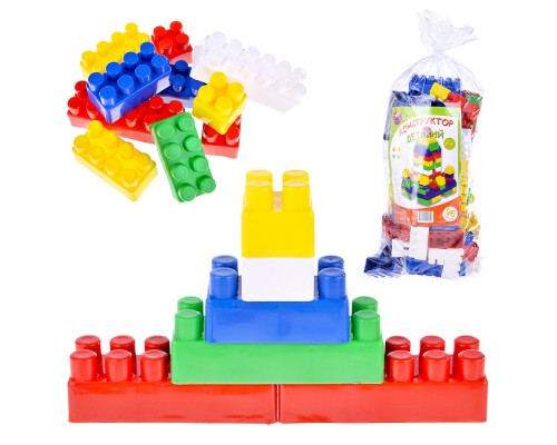 Конструктор детский большой (96 дет.) в пакете