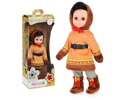 Кукла Мальчик, в костюме народов Севера 30см